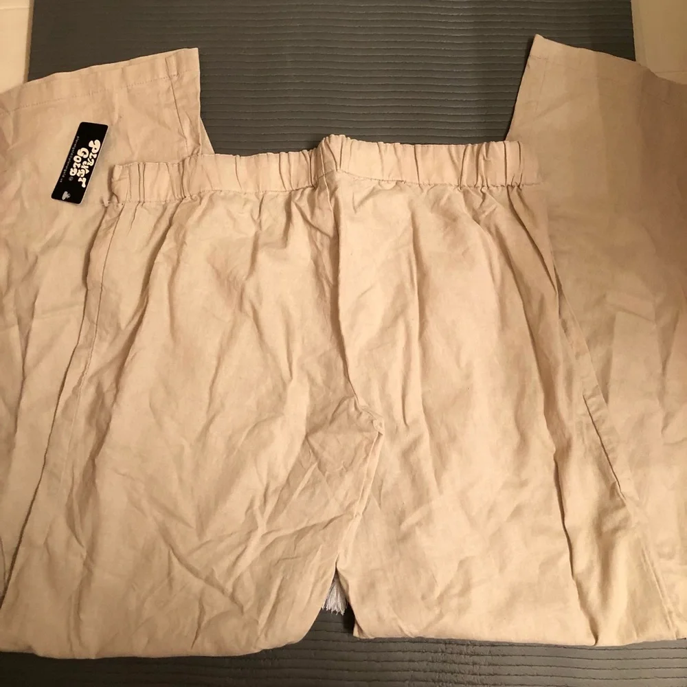 Beige linen pants - Picture 3 of 3